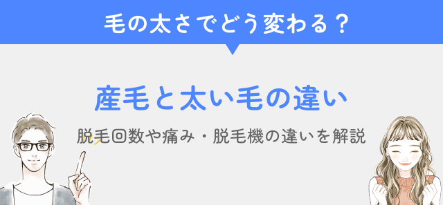 毛の太さでどう変わるか