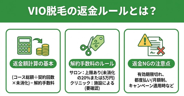 VIO脱毛の返金ルール紹介見出し画像
